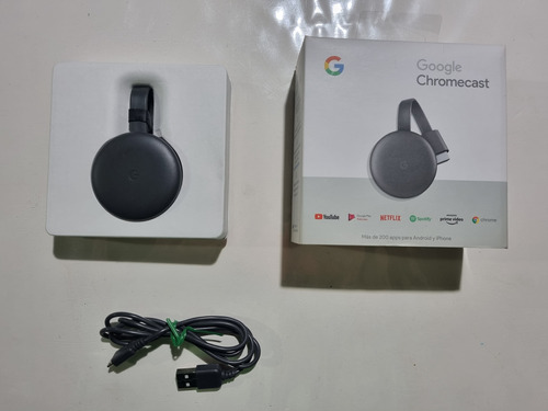 Google Chromecast 3 Full Hd Media Streaming Negro