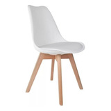 Kit 4 Cadeiras Branca Sala Jantar Mesa Saarinen Wood Premium