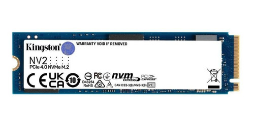 Ssd M.2 1tb Kingston Nv2 Snv2s/1000g Nvme - Leitura 3500mb/s