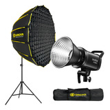 Lâmpada Led Godox Sl60 Softbox Octa Colmeia 120cm E Tripé 3m