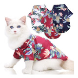 Camisa Guayabera Para Perros Y Gatos Mascota Verano Colores
