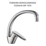 Torneira Monocomando Cozinha Com Bica Movel Manplex 1070 Acabamento Brilhante Cor Prateado