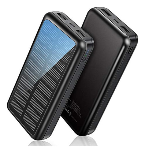 Power Bank Soxono Solar Charger 30000 Mah, El Cargador Portá