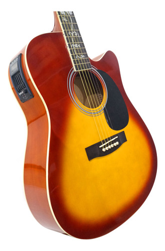 Guitarra Electroacústica Mccartney Sunburst Eq 5 Bandas Tex