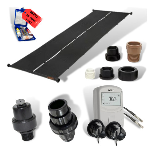 Kit 8 Placas Aquecedor Solar Vibea Piscina 8x3 24m2 33000 L