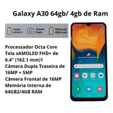 Celular Samsung Galaxy A30 Duos, 64gb/ 4gb De Ram.