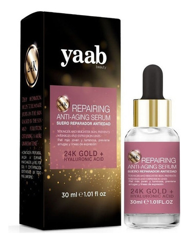 Serum Facial Antiedad 24k Gold Elimina Manchas Del Sol 30ml Tipo De Piel Mixta