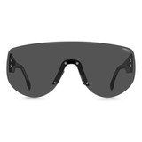 Lentes De Sol Carrera Flagab 12 Rectangular Negros Unisex Lente Negro Varilla Negro Armazón Negro