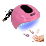 Secador Uña Uv Led Lampara Manicure Profesional 54w Portátil