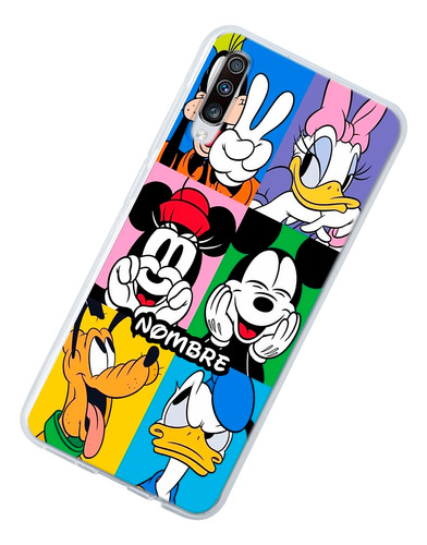 Funda Para Galaxy Disney Personajes Personalizada Tu Nombre