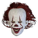 Mascara Halloween Latex Eso El Payaso Pennywise Led Carnaval