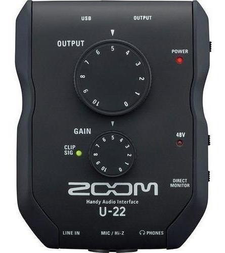 Zoom U-22 Interfaz Portátil Para Grabación 