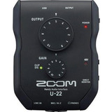 Zoom U-22 Interfaz Portátil Para Grabación 