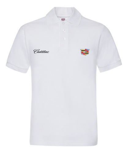 Playera De Manga Corta Cadillac Polo Deportivo De Golf A [u]