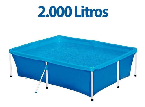 Piscina Estruturada Retangular - 2,11x1,64x0,58m - Mor