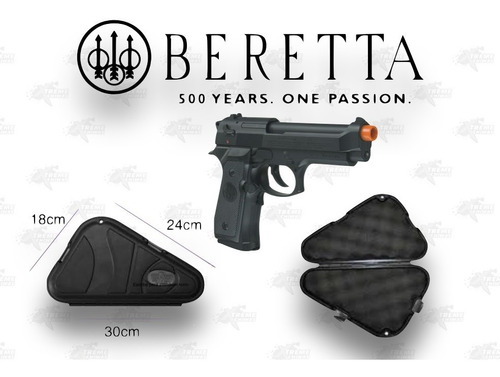 Marcadora Beretta 92a1 Blowback Co2 Bbs 6mm/estuche Xtreme