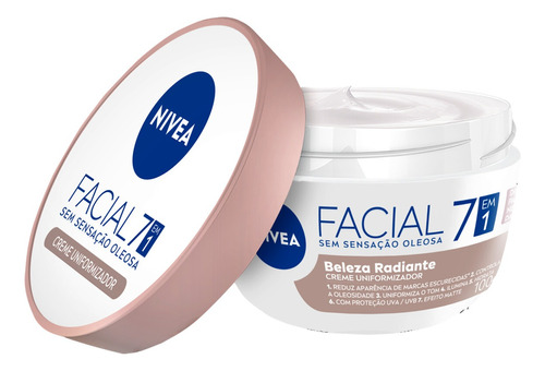 Nivea Hidratante Facial 7 Em 1 Beleza Radiante 100g