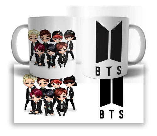 Bts K-pop Army Taza De Café Personalizada Con Nombre