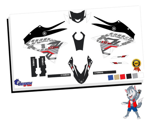 Kit Adesivo Faixas Yamaha Xtz Lander 250 2019 2023 Factory