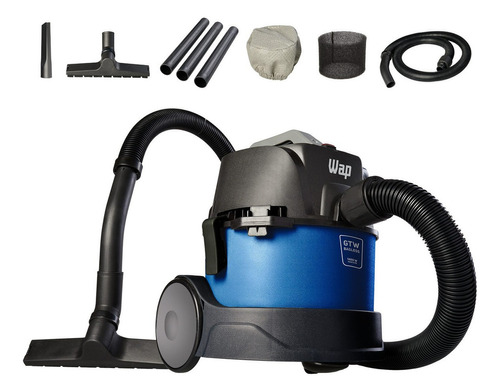 Aspirador De Pó E Água Gtw Bagless 1400w De Potência Cor Azul E Preto Wap 127v