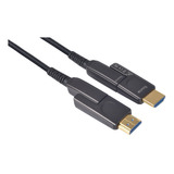 Cable Hdmi Fibra Optica 4k Hdr 50mts. Conector Desmontable !