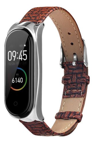 Reloj De Pulsera Inteligente De Cuero Ligero Para Mi Band 4