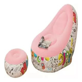 Sofa Inflable Portatil Con Reposapies 