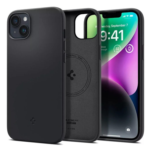 Funda Spigen Silicone Fit Magfit Para iPhone 14 Plus