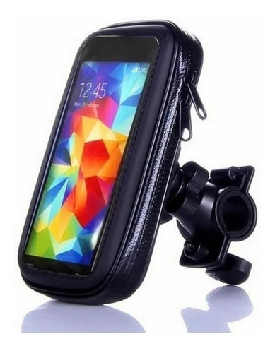 Soporte Porta Celular Moto Bolso Impermeable Estuche Bici