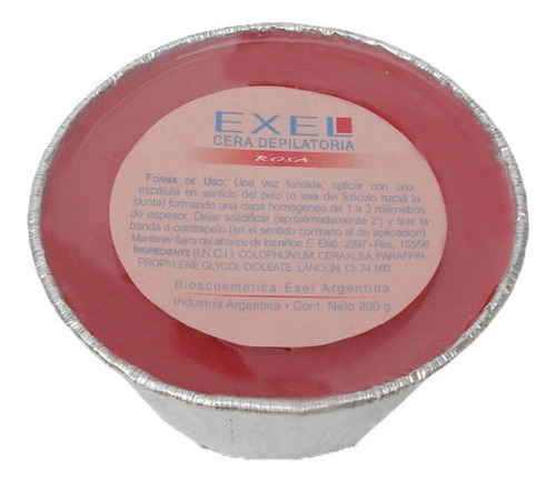 Cera Depilatoria Profesional Exel Elastica Rosa 200g