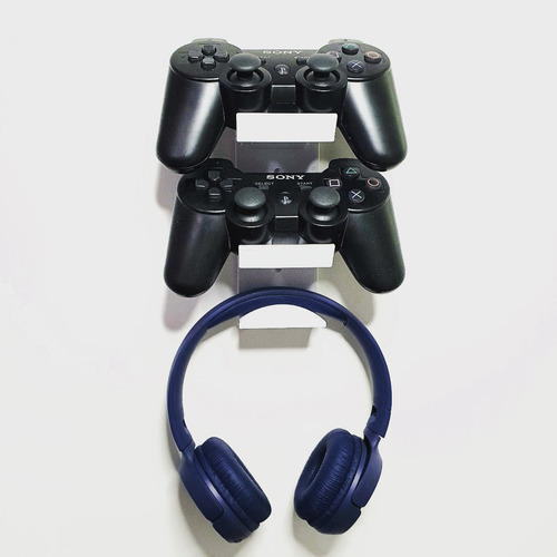 Suporte Parede Para 2 Controle E 1 Headset(xbox,ps2,ps3,ps4)