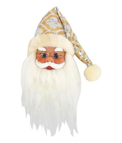 Rosto Carinha Noel Enfeite Árvore De Natal 20cm Várias Cores