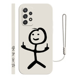 Funda De Silicona Para Samsung De Dibujos Matchman + Correas