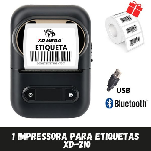 Impressora De Etiquetas Bluetooth Para Android E Ios
