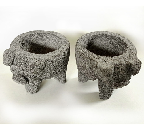 Molcajete Miniatura De Piedra Volcánica Artesanal 