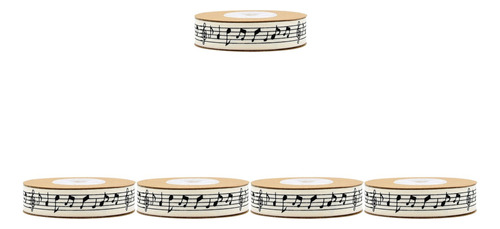 Para Cinta De 5 Rollos Para Notas Musicales Con Diseño De