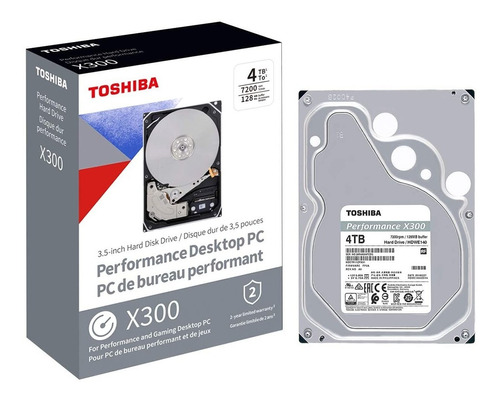 Disco Duro Interno Toshiba X300 4tb 7200rpm 128mb Hdd 3,5