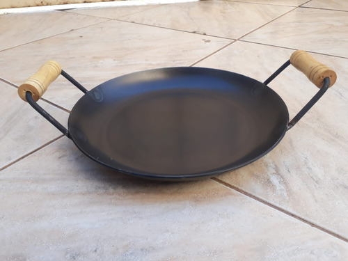 Disco Arado Picanheira Churraqueira 45cm Grande Alça Madeira