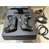 Playstation 4 Pro + 2 Controles + Câmera Ps4 + 6 Jogos