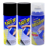 Kit Pinta Rines Plastidip Plasti Dip Negro Brillante