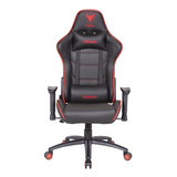 Silla Butaca Pc Gamer Sate Agc8705 Rojo Y Negro