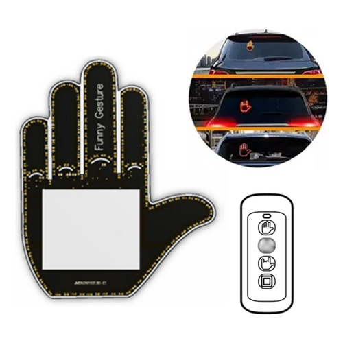 Controle Remoto X Car Finger Light Gesture Light Car Multifu