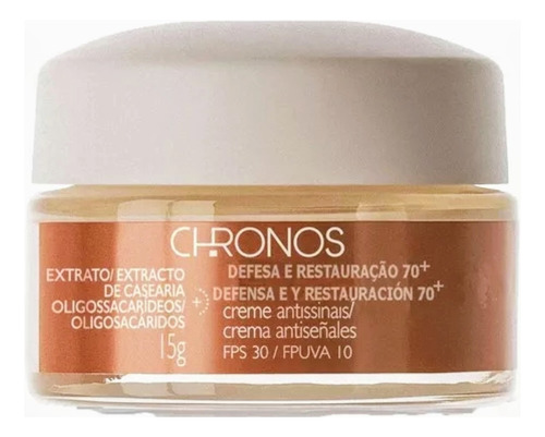 Natura Chronos Crema Antiseñales 70+ 15g Día Fps 30