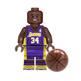 Shaquille O'neal Angeles Lakers Nba Basquete Blocos Boneco