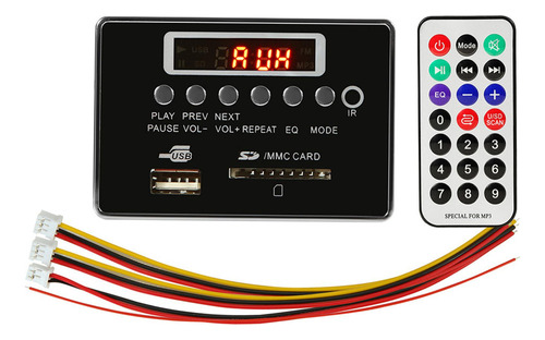 A Placa Decodificadora Bluetooth Mp3 5v/12v Módulo De