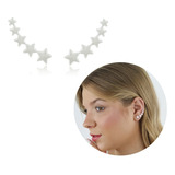 Brinco Ear Cuff De Estrela Semi Joia A Prata 925