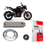 Kit Transmision Bajaj Rouser Ns As 200 Riffel 14/39 Origina