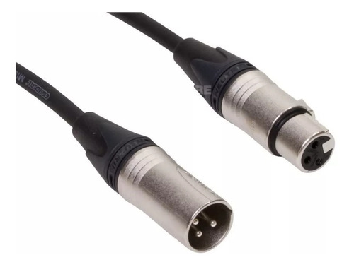 Cable Xlr Balanceado 1 Metro Con Conctores Neutrik