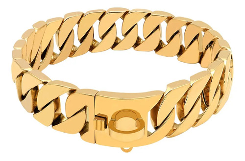 Collares De Acero Inoxidable For Pitbull - Plata Oro &rj
