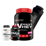 Combo Whey 900g + Zma + Creatina + Coqueteleira - #exclusivo